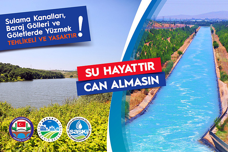 Sulama kanallarına ve göletlere girmeyin