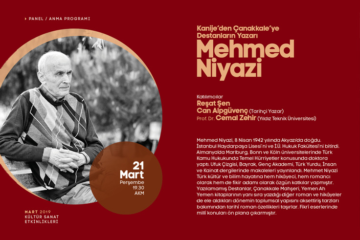 Destanların Yazarı Mehmed Niyazi konuşulacak