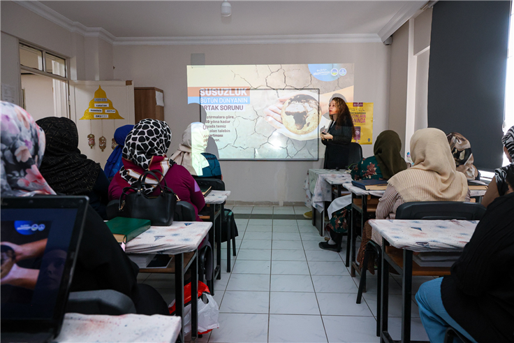 SASKİ, Kaynarca’da suyun geleceği için evde tasarrufu anlattı