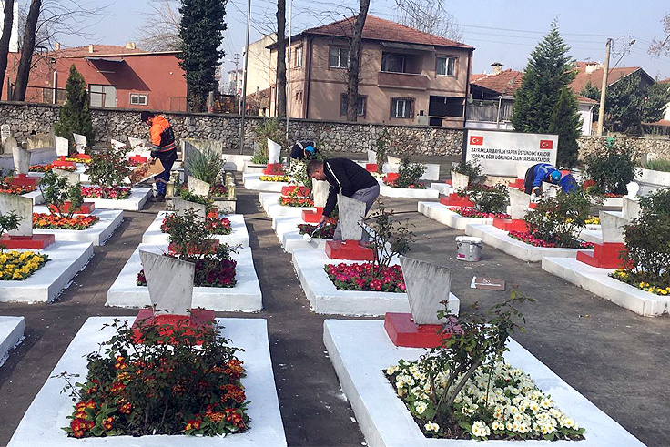 Yorgalar Şehitliği temizlendi