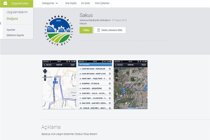ADARAY ve Otobüslerin Konum Bilgileri Cebinizde