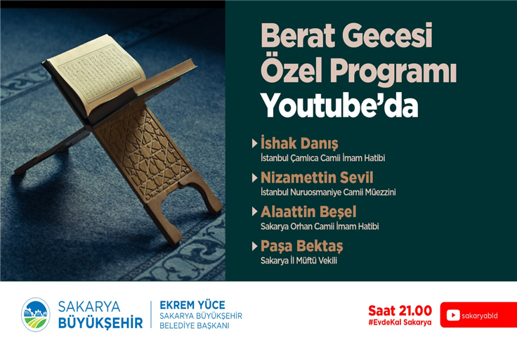 Berat Gecesi özel programı internetten yayınlanacak