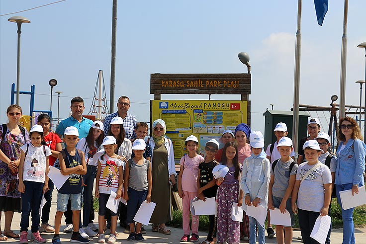 SGM öğrencileri Mavi Bayrak Çevre Etkinliklerinde