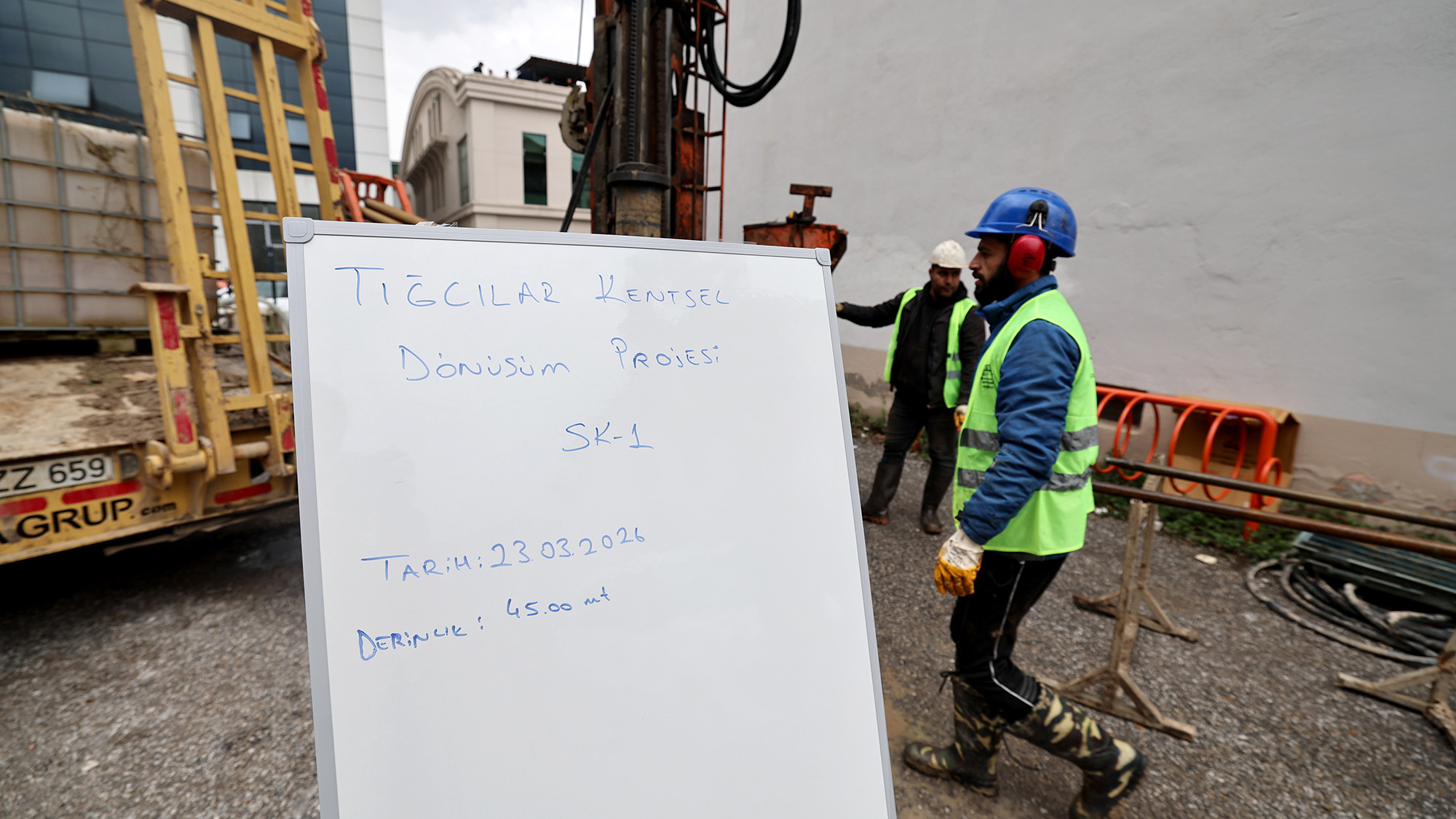 Tığcılar’da kentsel dönüşüm sondaj çalışmalarıyla başladı