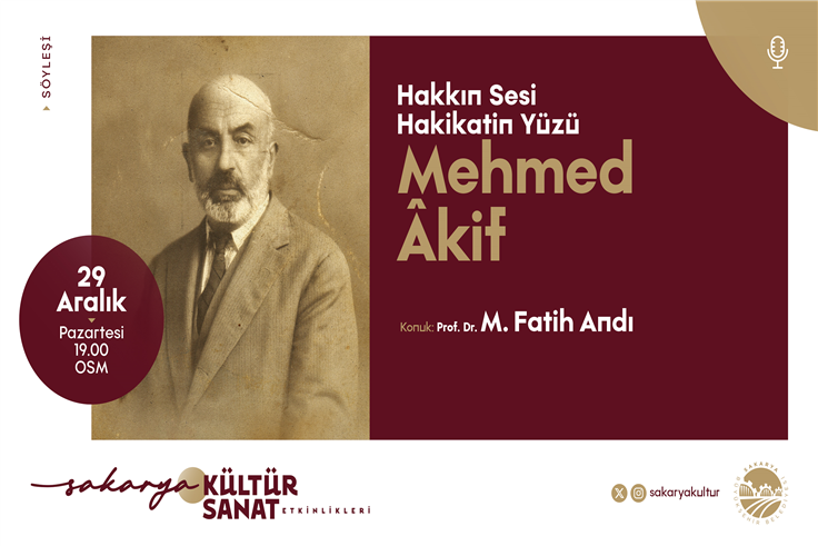 Aralık takviminin finali ‘Mehmed Akif’ söyleşisiyle yapılıyor