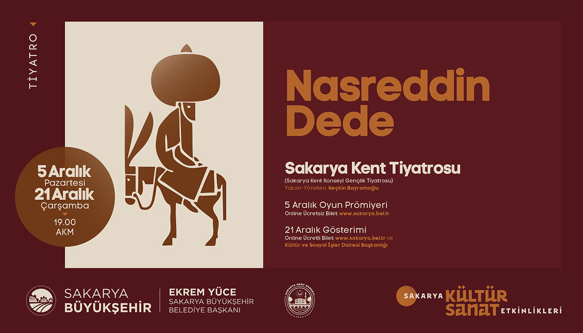 ‘Nasreddin Dede’ oyununun prömiyeri AKM’de yapılacak