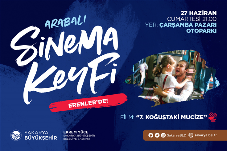 Arabalı sinema etkinliği Erenler’de devam edecek