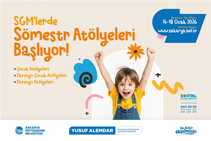 Büyükşehir’in “Sömestr Atölyeleri” kayıtları başladı