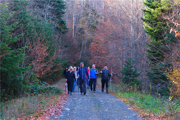 Sonbaharın büyüleyici renkleri arasında 14 kilometrelik unutulmaz rota