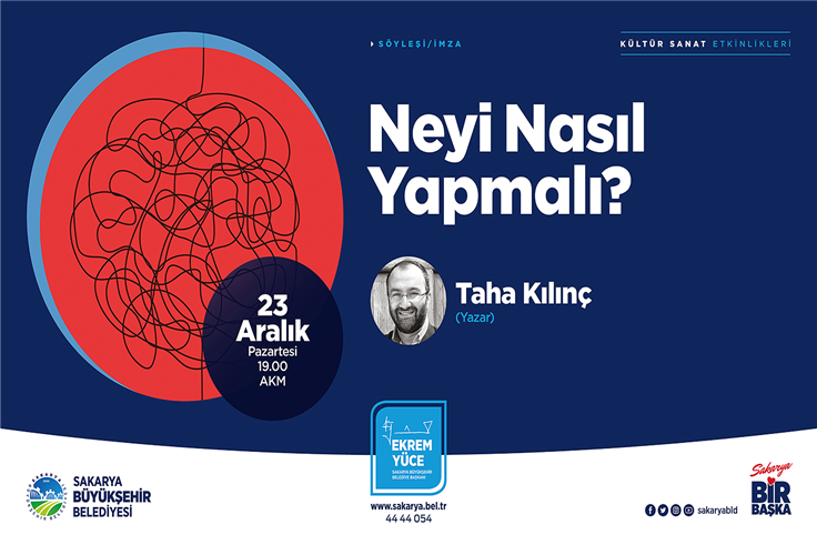 ‘Neyi Nasıl Yapmalı’ söyleşisi AKM’de