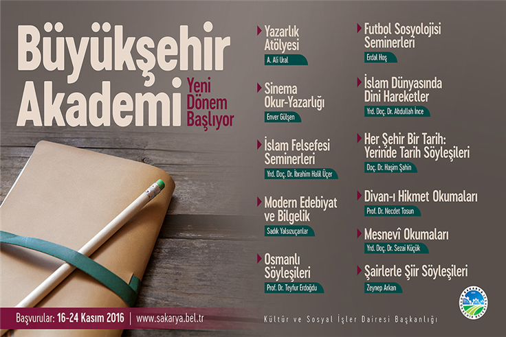 Akademi’de başvurular açıklandı