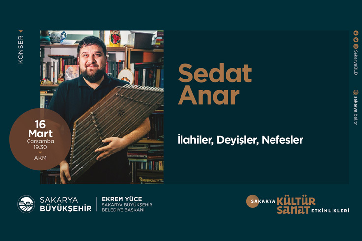 Kültür sanat etkinlikleri Sedat Anar konseriyle devam edecek