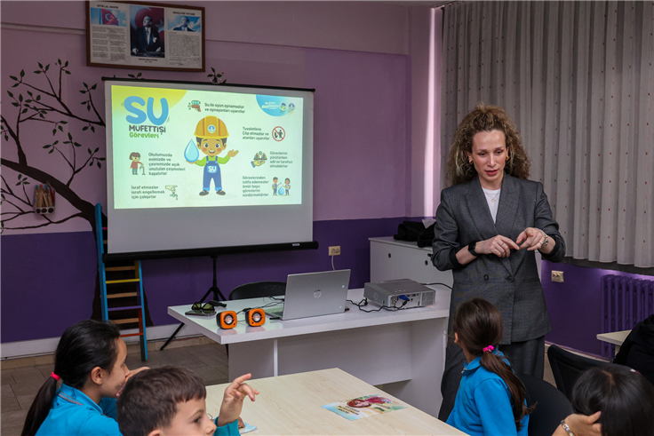 SASKİ, Kütüphane Haftası’nda öğrencilere su sevgisi kazandırdı