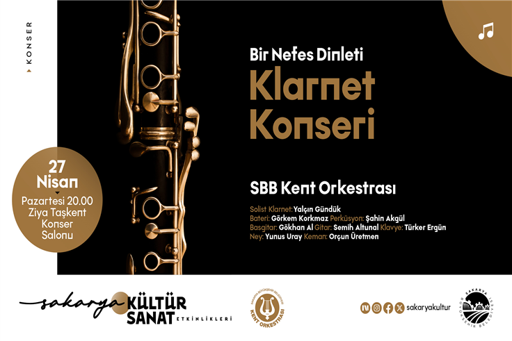 Kent Orkestrası’ndan “Bir Nefes Dinleti” klarnet konseri