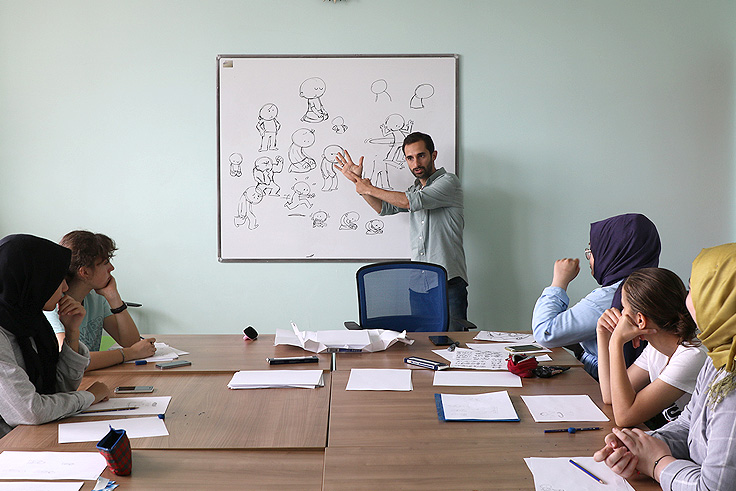Atölye’de mizah ve espri karikatürle buluşuyor