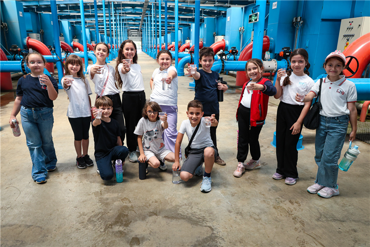 Minikler SASKİ’nin çevre dostu tesislerini keşfetti