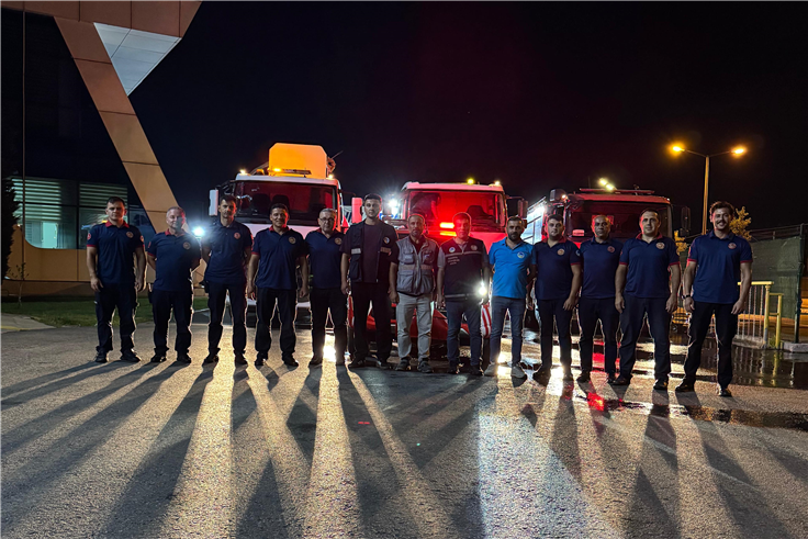 Çanakkale’deki orman yangınına Sakarya’dan destek