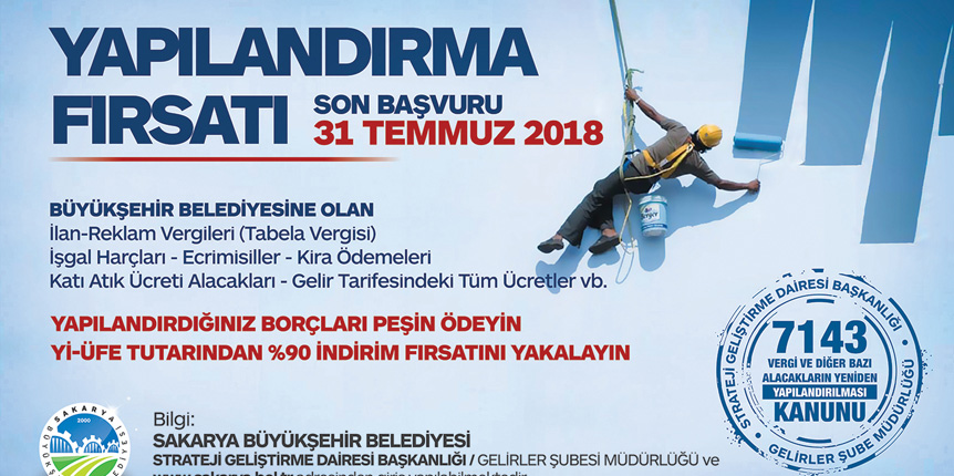 Yapılandırma fırsatından yararlanmak için son günler 