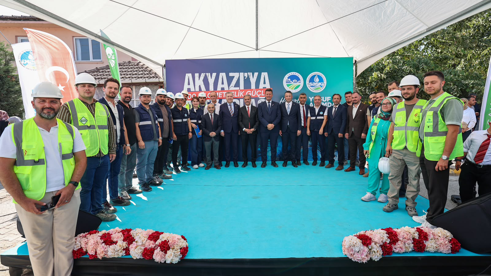 Akyazı’nın geleceğine 1 milyar TL’lik yatırım: “Tarihi bir günde ilçemizin su geleceğini güvence altına alıyoruz”