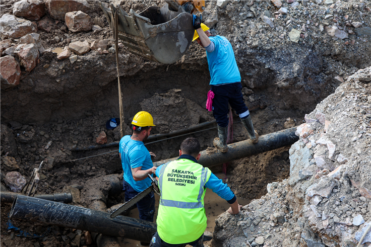 Yazlık’ın trafik yükünü azaltacak yola SASKİ’den güçlü altyapı desteği
