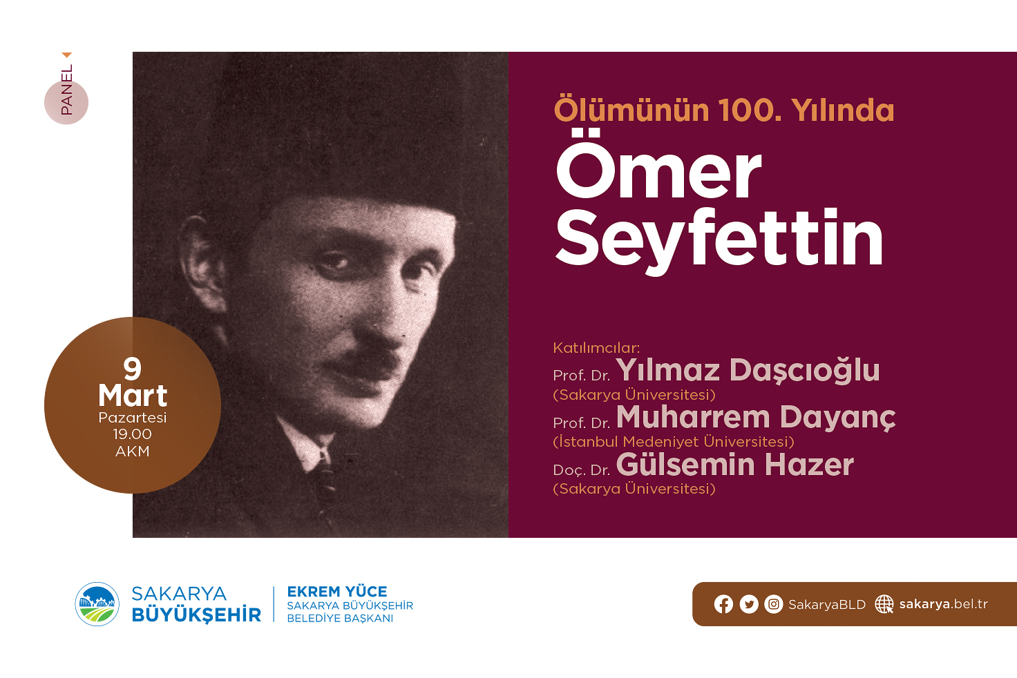 “Ölümünün 100. yılında Ömer Seyfettin” konuşulacak