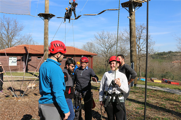 Parkurda bu sefer eğitmenler vardı