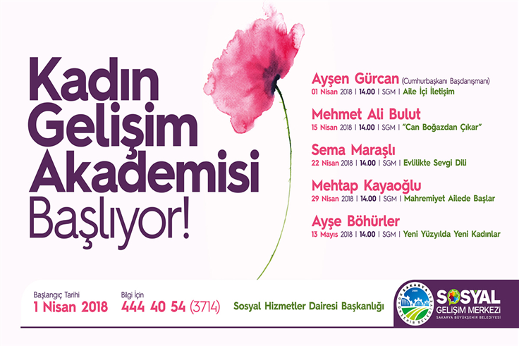 Kadın Gelişim Akademisi başlıyor 