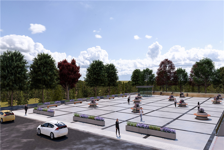 Yaşayan meydan, yeraltı otoparkı ve 3 katlı kapalı spor salonu…