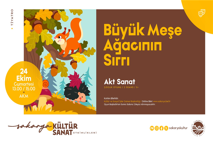 AKM’de hafta sonu çocuk tiyatrosu ve şifa söyleşisi olacak