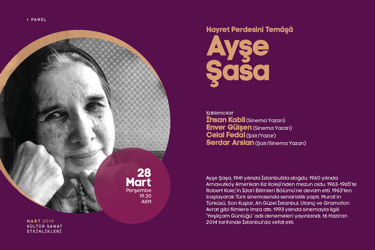 Ayşe Şasa panelde konuşulacak