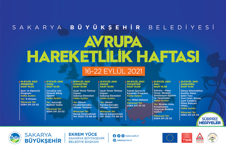 Sakarya’da Avrupa Hareketlilik Haftası bir dizi etkinlikle geçecek