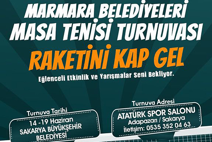 Masa tenisi turnuvasına başvurular başladı