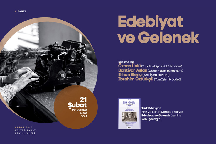 Edebiyat ve Gelenek OSM’de konuşulacak