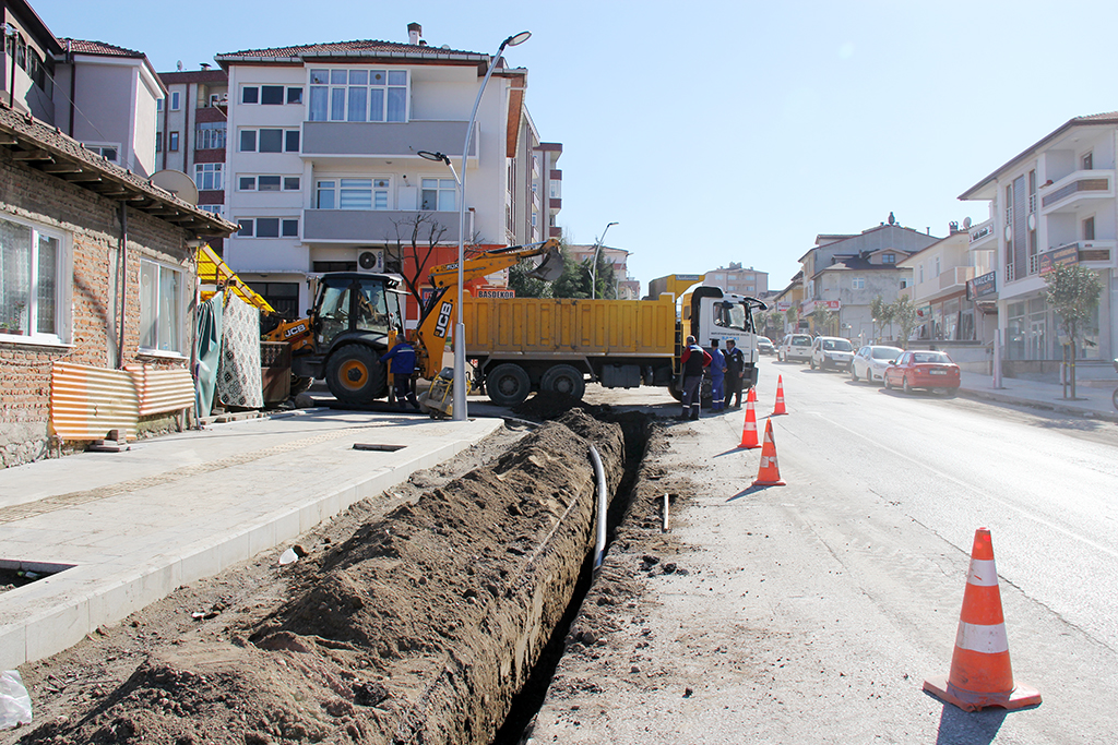 Bağlar Caddesi’nin İçmesuyu Hattı Yenileniyor
