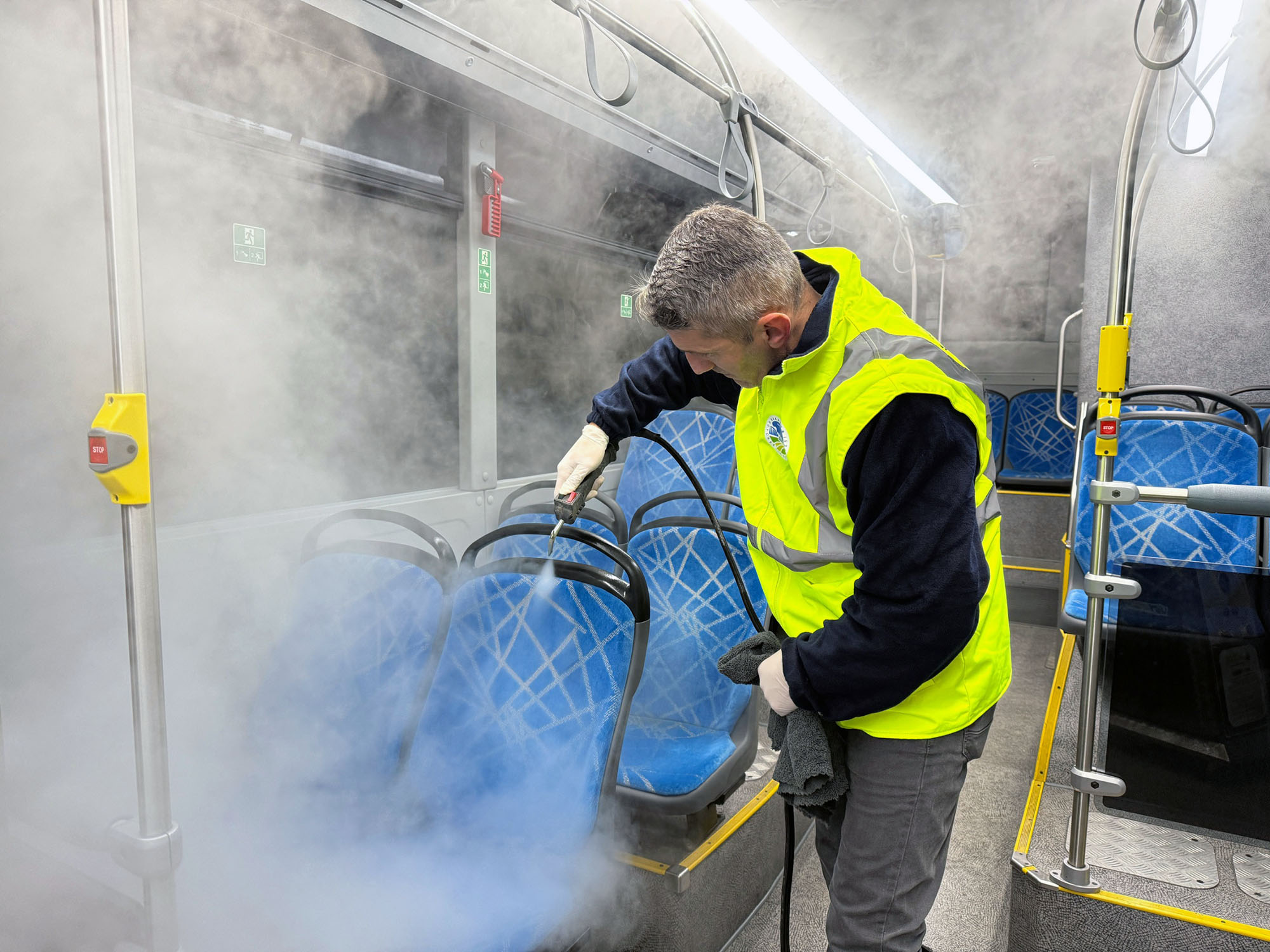 Büyükşehir’in toplu taşıma araçlarında hijyen önceliği en üst seviyede