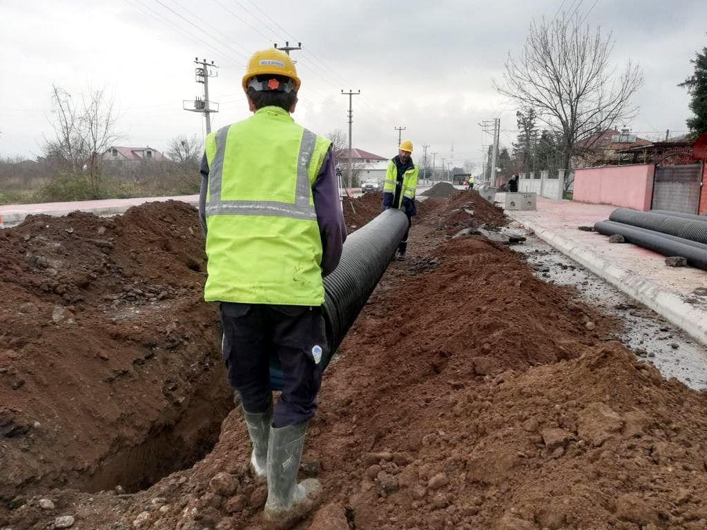 Büyükşehir SASKİ Kuzuluk’ta yağmursuyu hattını yeniliyor