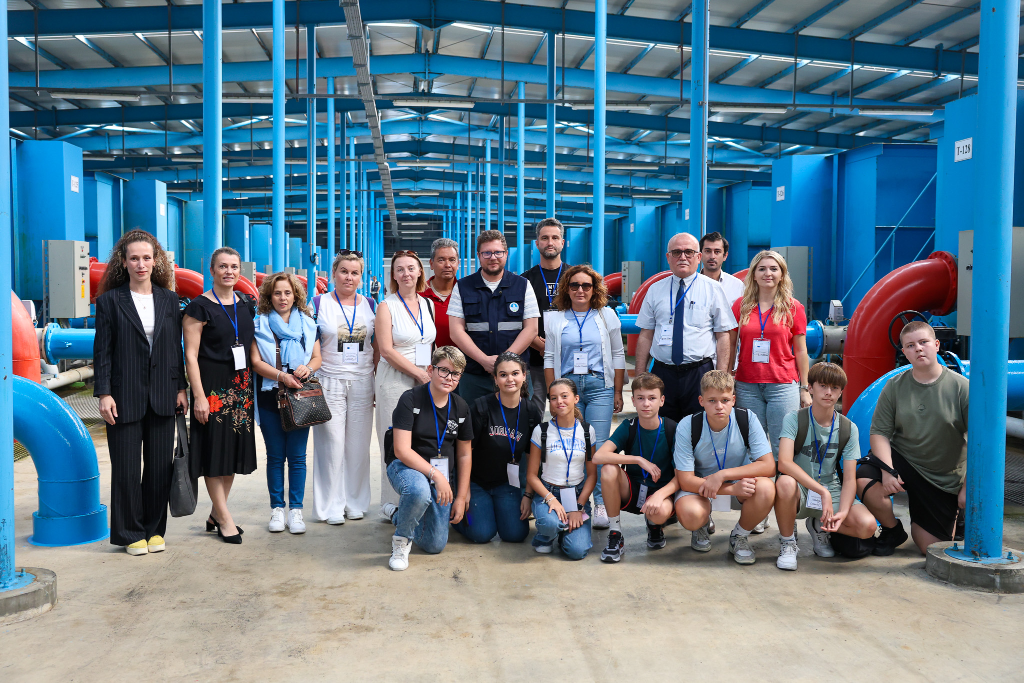 Yabancı öğretmen ve öğrenciler su arıtma süreçlerine tanıklık etti