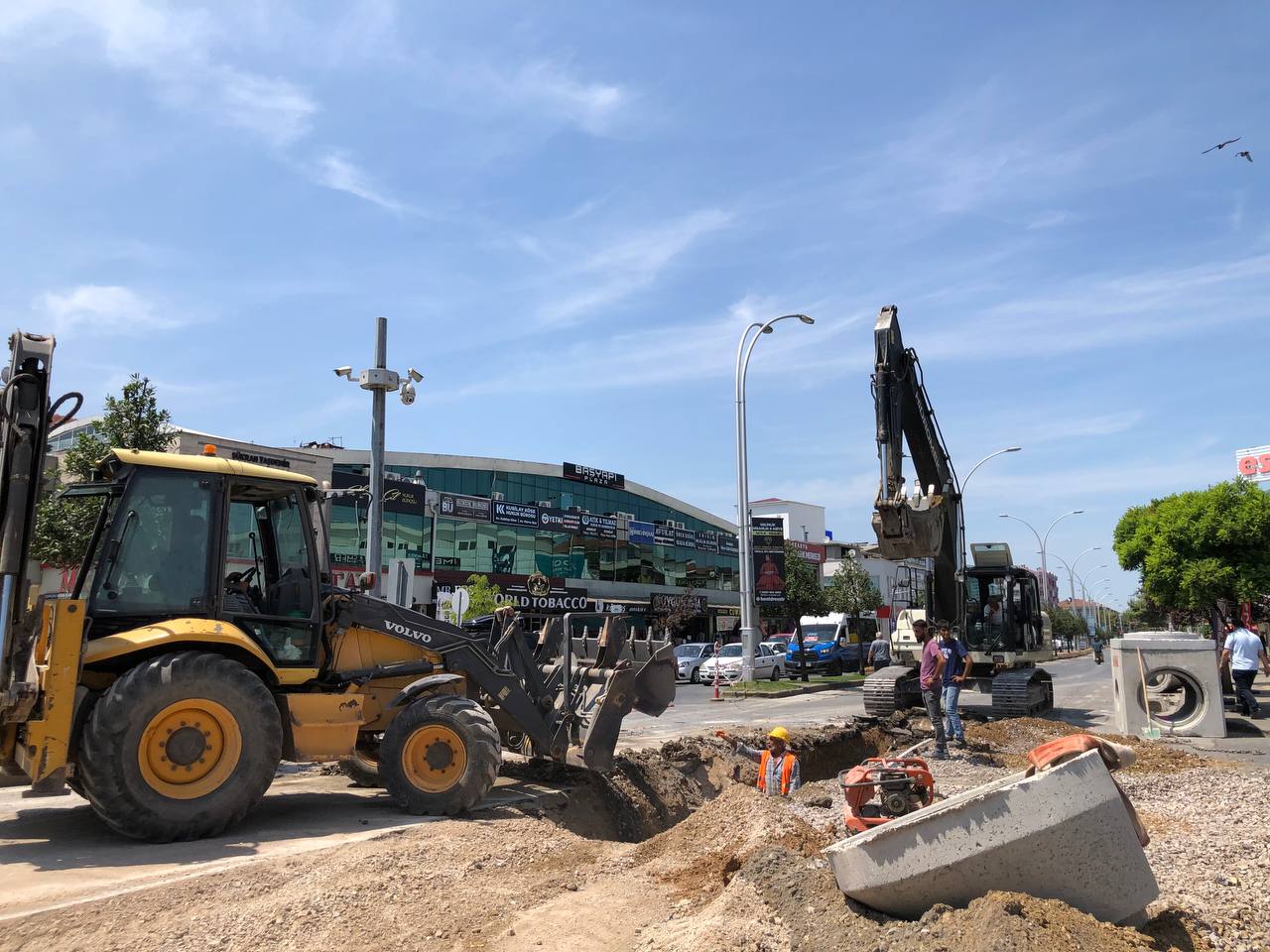 Katlı Pazar bölgesi altyapı çalışmalarında son etaba gelindi