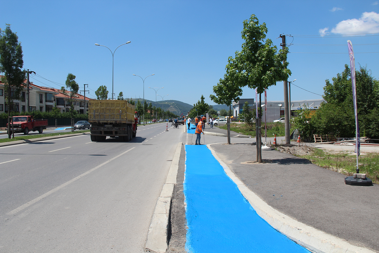 Bisiklet yolları standarta uygun hale getiriliyor