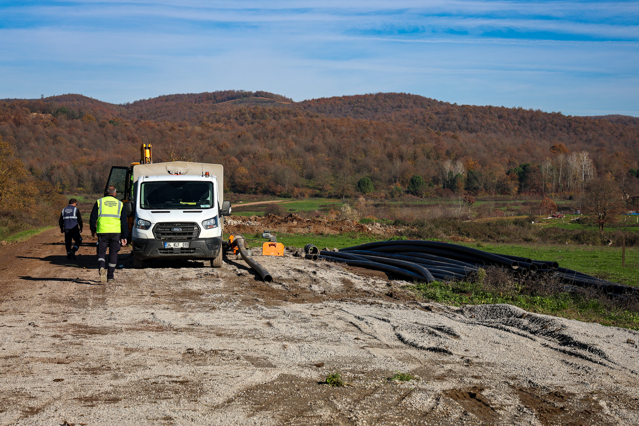 5 kilometrelik yeni hat Söğütlü Yeniköy’ün içme su geleceğinin teminatı olacak