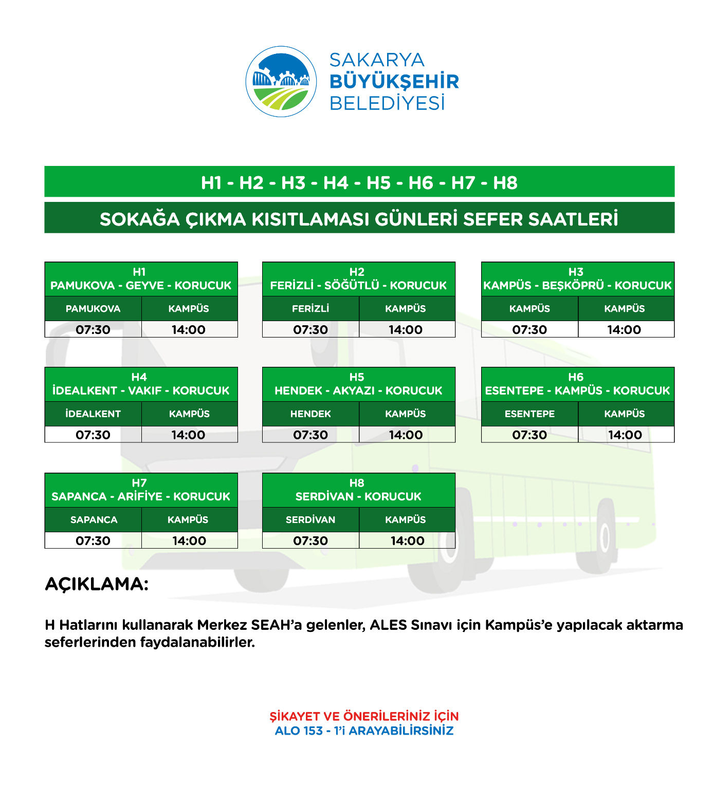 Toplu taşımaya ALES düzenlemesi 