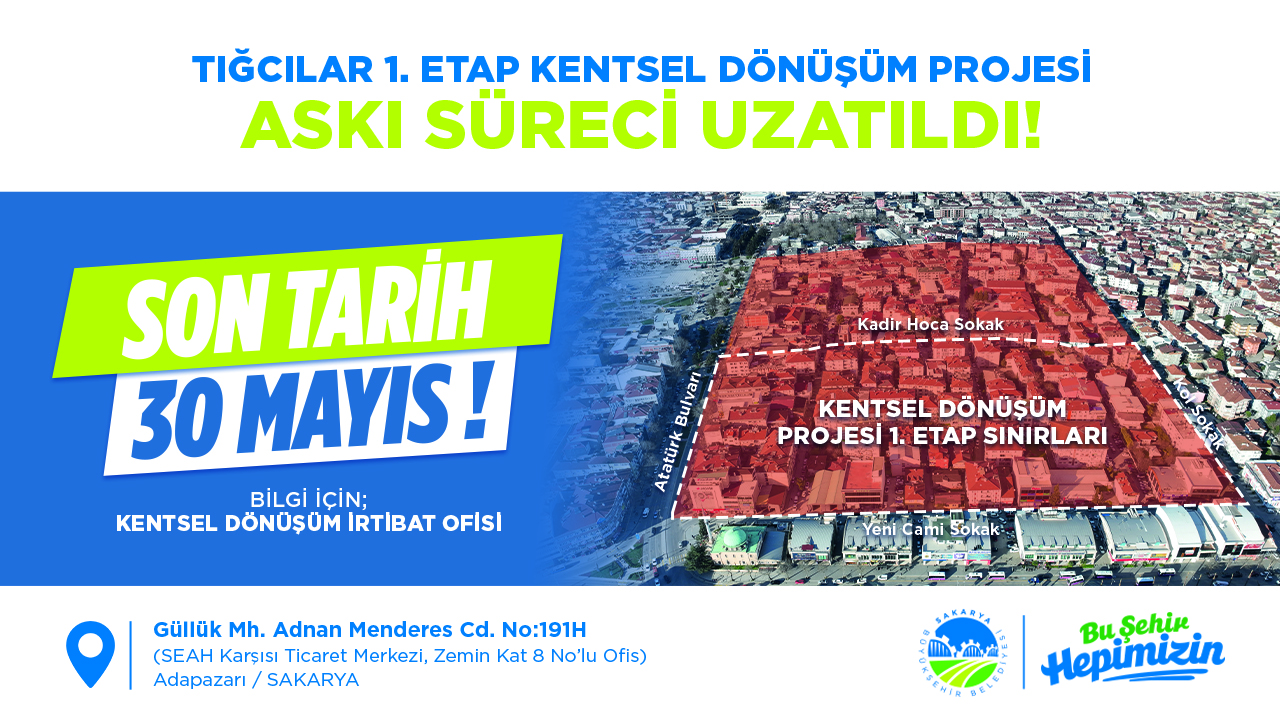 Büyükşehir’den bilgilendirme: Kentsel dönüşümde askı süreci uzatıldı