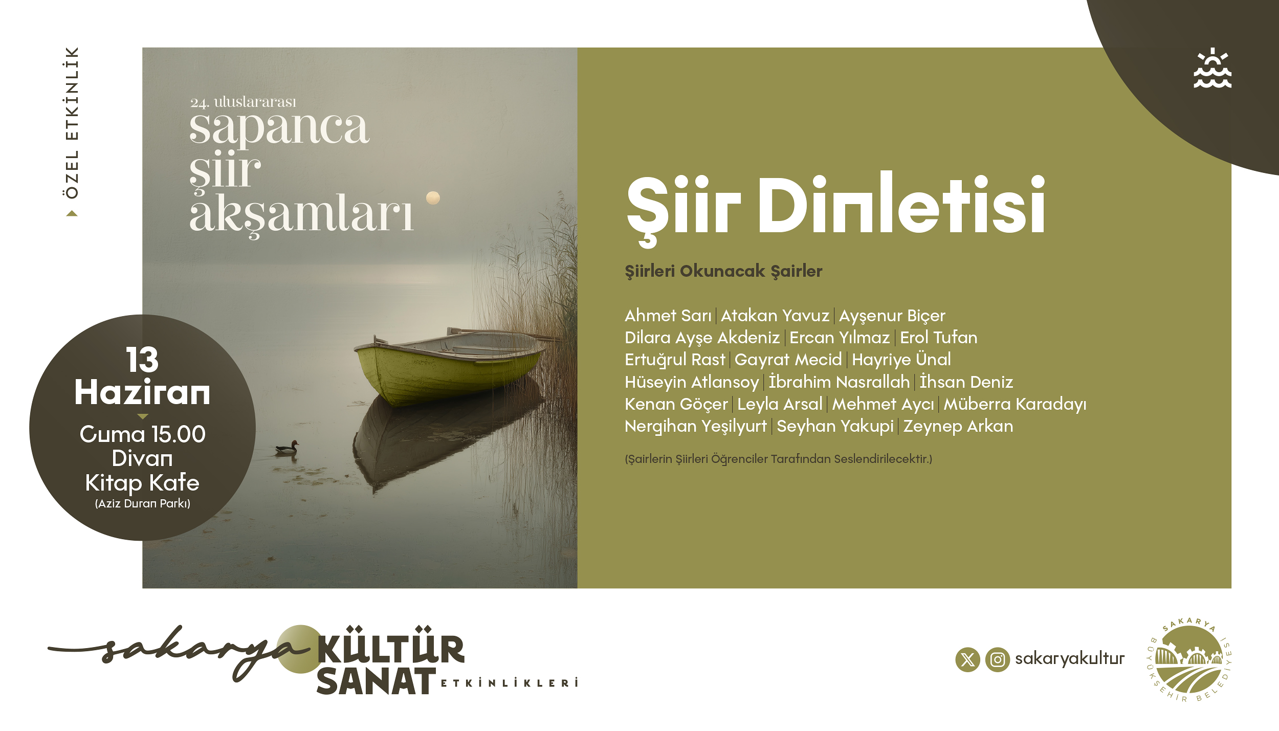 Büyükşehir kültür sanat etkinliklerinde Haziran takvimi belli oldu