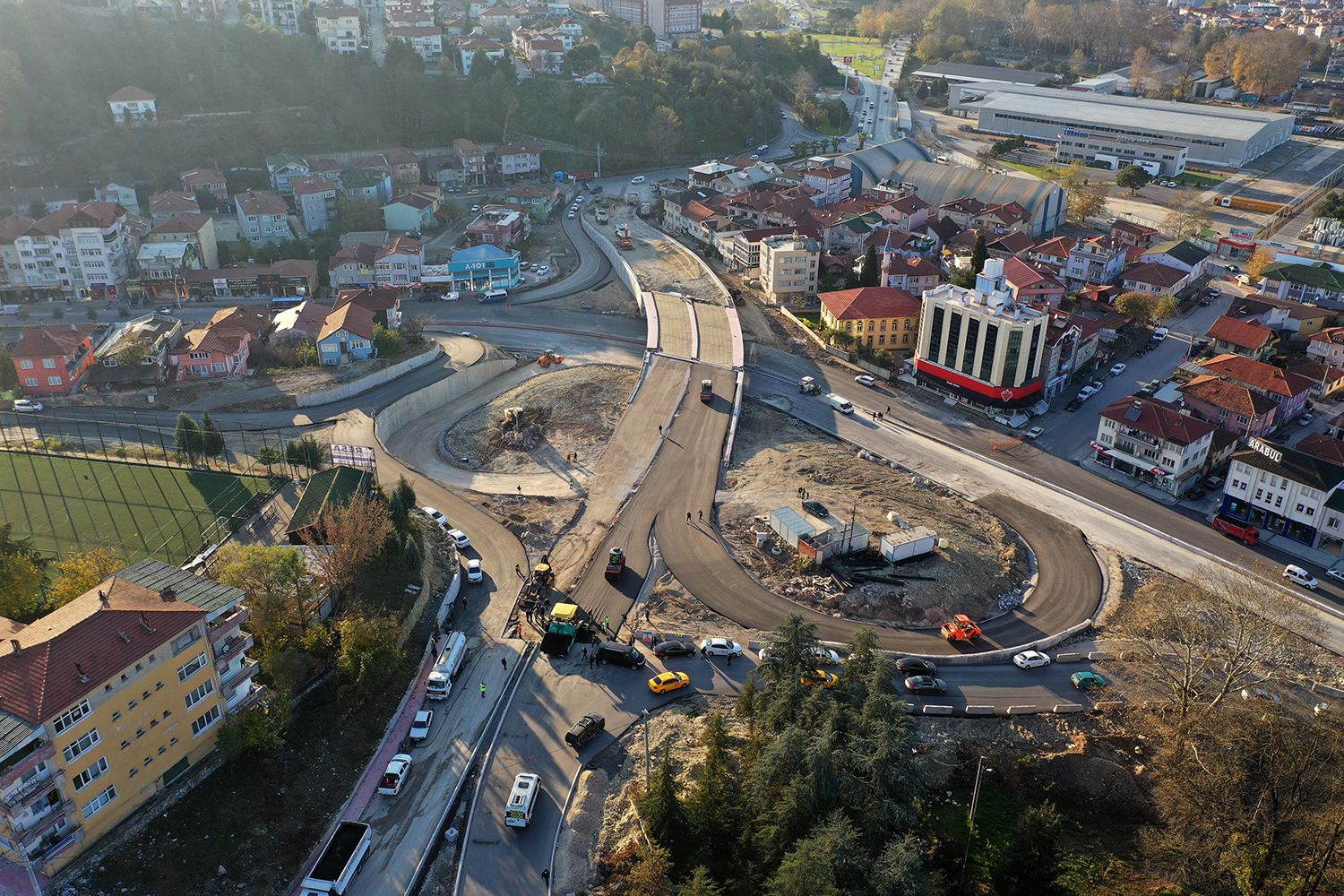 Sakarya Köprülü Kavşağı çift yönlü olarak trafiğe açılıyor