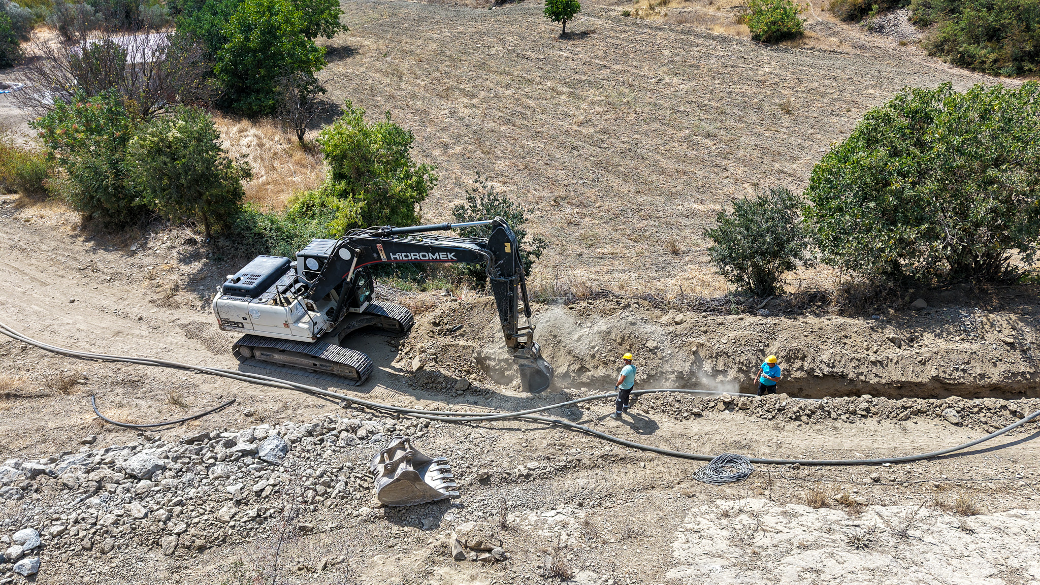 Şehren Mahallesi’ne yeni kaynak ile 2 bin metrelik içme suyu hattı
