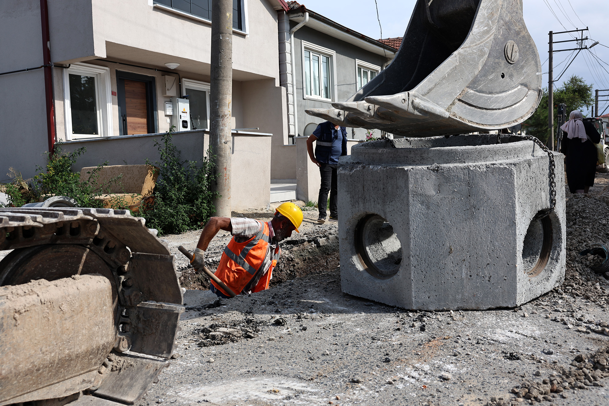 Çukurahmediye’nin yağmur ve atık suları yeni hat sayesinde güvenle taşınacak