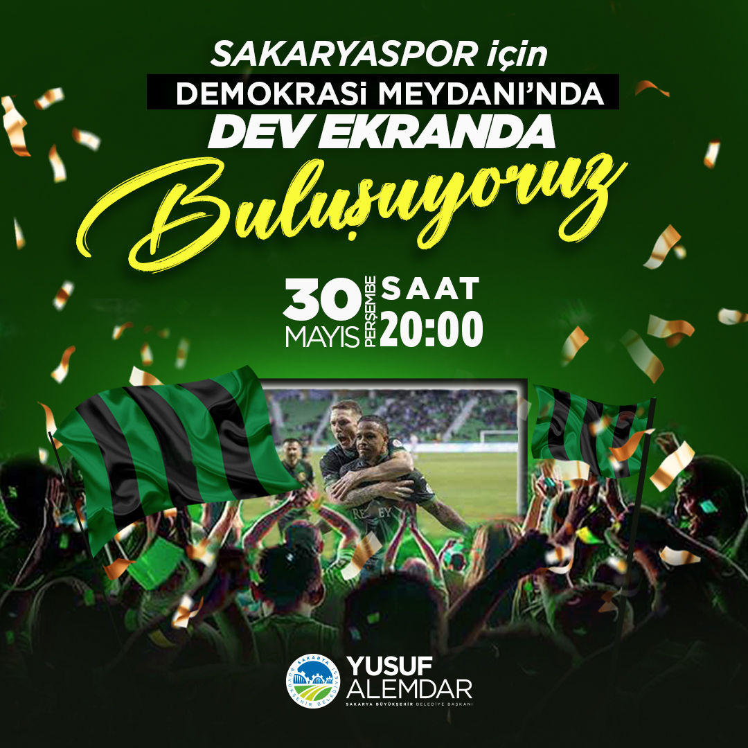 Büyükşehir finale gidemeyenler için dev ekran kuruyor