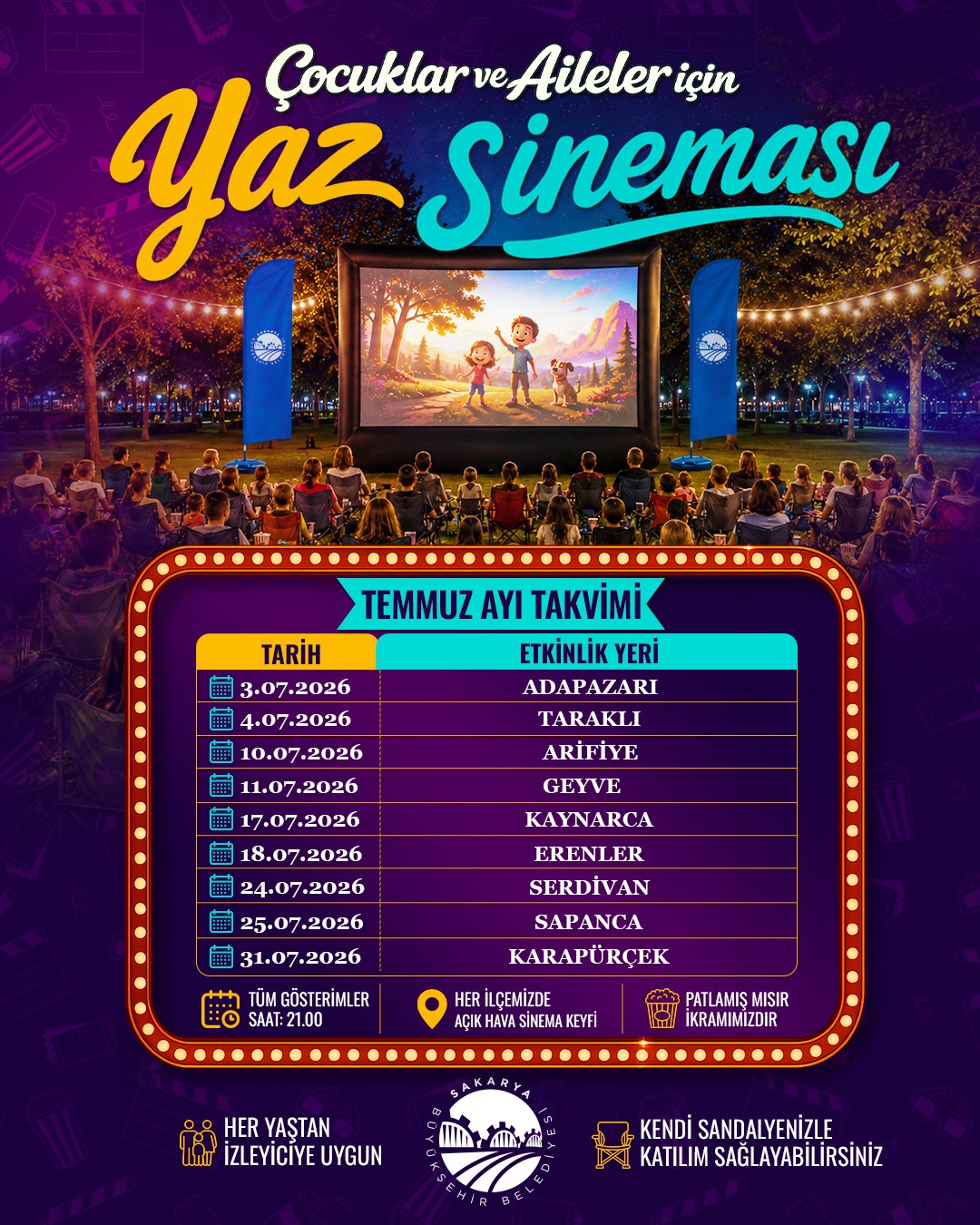 Yaz tatili Büyükşehir’le daha eğlenceli