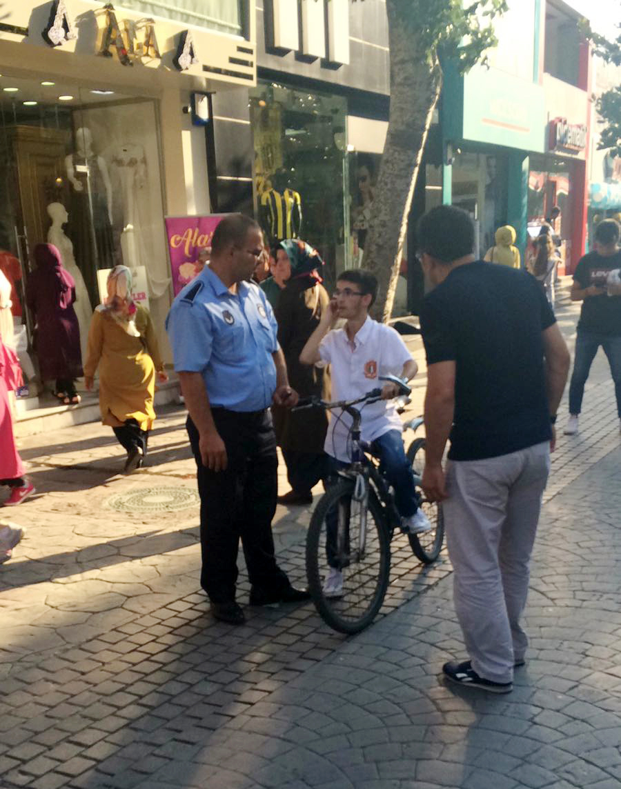 Çark Caddesi’nde ‘Bisiklet’ denetimi