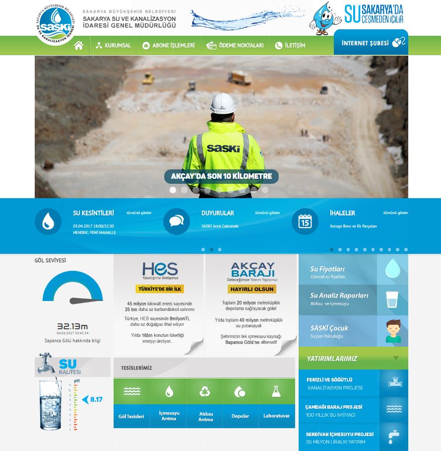 Tek tıkla su kalitesi